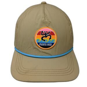 Fashion Code 5 Panel Brown One Size Puerto Rico Coqui Rope Taino Sun Patch Hat